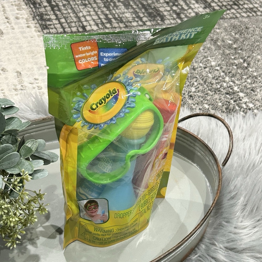 Crayola‎ Mad Science Bath Kit Goggles, Beaker, 2 Bubble Bath Test Tubes - Sealed - Picture 4 of 6